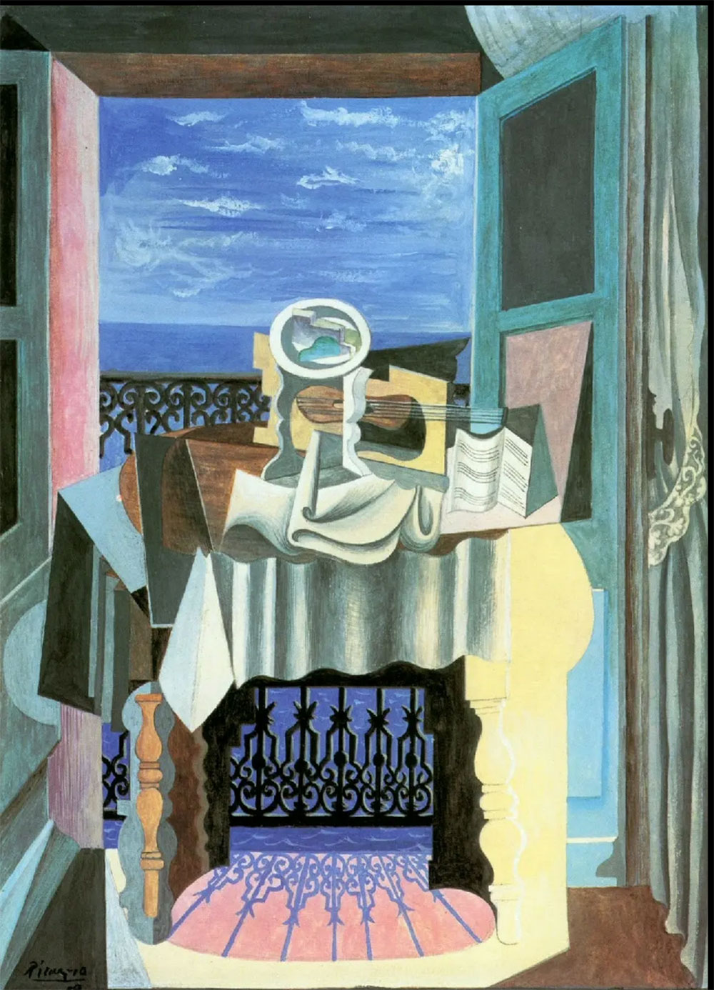 Nature morte devant une fenêtre à Saint Raphaël