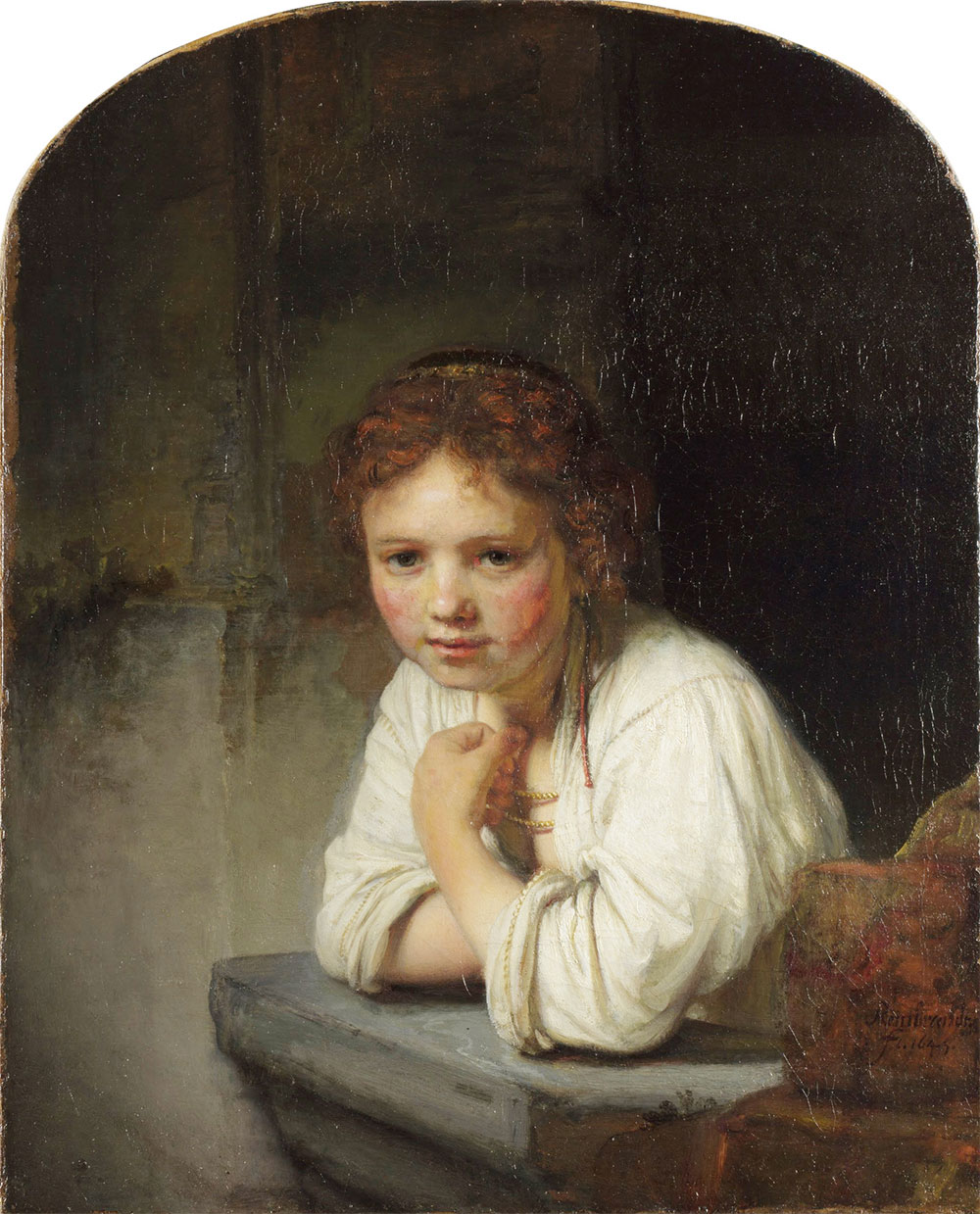 Rembrandt Girl at at window Dulwich